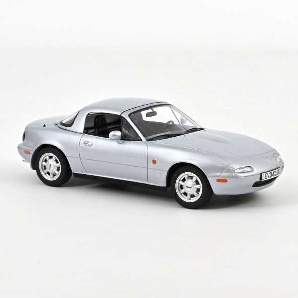 1/18 MAZDA MX-5 1989 SILVER (SEALED BODY with REMOVABLE HARD TOP) ΑΥΤΟΚΙΝΗΤΑ