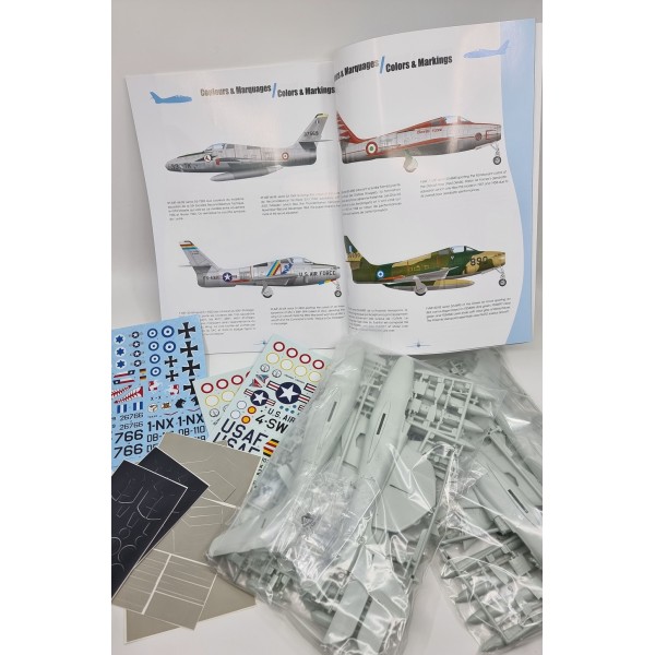 1/48 F-84F ''THUNDERSTREAK'' Special Edition (2 Kits, 56 Colored Pages Profiles Book, 4 Painting Masks, 9 Decal Sets including Greek Version) ΑΕΡΟΠΛΑΝΑ