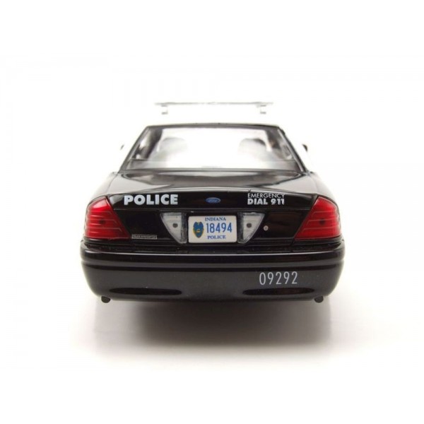 ετοιμα μοντελα αυτοκινητων - ετοιμα μοντελα - 1/24 FORD CROWN VICTORIA POLICE INTERCEPTOR 2011 TERRE HAUTE INDIANA POLICE BLACK/WHITE ΑΥΤΟΚΙΝΗΤΑ