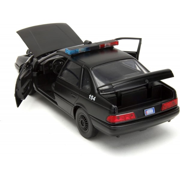 ετοιμα μοντελα αυτοκινητων - ετοιμα μοντελα - 1/24 FORD TAURUS OCP MATT BLACK DETROIT POLICE 1986 ''ROBOCOP'' with ROBOCOP FIGURE ΑΥΤΟΚΙΝΗΤΑ