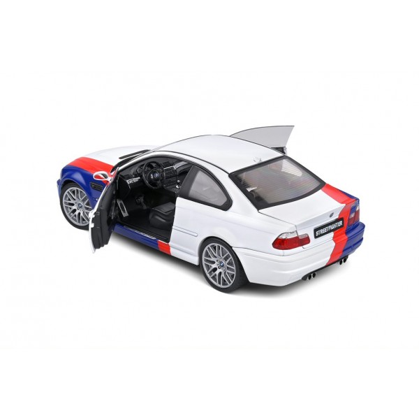ετοιμα μοντελα αυτοκινητων - ετοιμα μοντελα - 1/18 BMW M3 CSL COUPE (E46) ''STREETFIGHTER'' 2000 WHITE/RED/BLUE ΑΥΤΟΚΙΝΗΤΑ