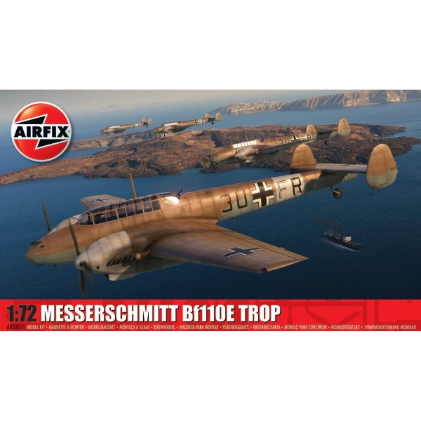 συναρμολογουμενα μοντελα αεροπλανων - συναρμολογουμενα μοντελα - 1/72 MESSERSCMITT Bf-110E TROP ΑΕΡΟΠΛΑΝΑ