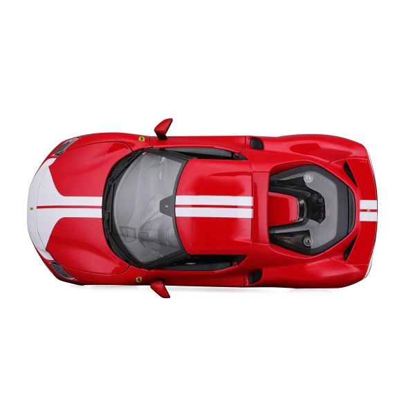 ετοιμα μοντελα αυτοκινητων - ετοιμα μοντελα - 1/18 FERRARI 296 GTB Asseto Fiorano 2022 RED with WHITE STRIPES ΑΥΤΟΚΙΝΗΤΑ