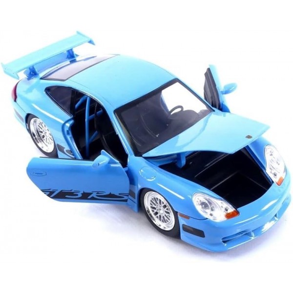 ετοιμα μοντελα αυτοκινητων - ετοιμα μοντελα - 1/24 BRIAN 'S PORSCHE 911 (996) GT3 RS LIGHT BLUE 2001 ''FAST & FURIOUS 5'' ΑΥΤΟΚΙΝΗΤΑ
