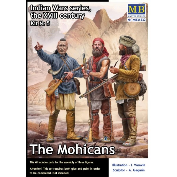 συναρμολογουμενες φιγουρες - συναρμολογουμενα μοντελα - 1/35 ''The Mohicans'' Indian Wars series, XVIII century Kit No.5 ΦΙΓΟΥΡΕΣ