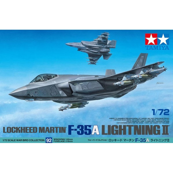συναρμολογουμενα μοντελα αεροπλανων - συναρμολογουμενα μοντελα - 1/72 LOCKHEED MARTIN F-35A LIGHTNING II w/ Pilot Figure ΑΕΡΟΠΛΑΝΑ