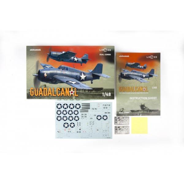 1/48 GUADALCANAL (US carrier based fighter F4F-4 Wildcat early and late with Painting Masks & Photo-Etched Parts) DUAL COMBO Limited Edition ΑΕΡΟΠΛΑΝΑ