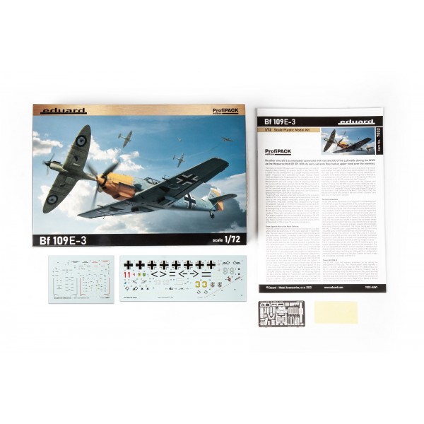 1/72 German WWII Fighter Plane MESSERSCHMITT Bf 109E-3 with Painting Masks & Photo-Etched Parts ProfiPACK edition ΑΕΡΟΠΛΑΝΑ