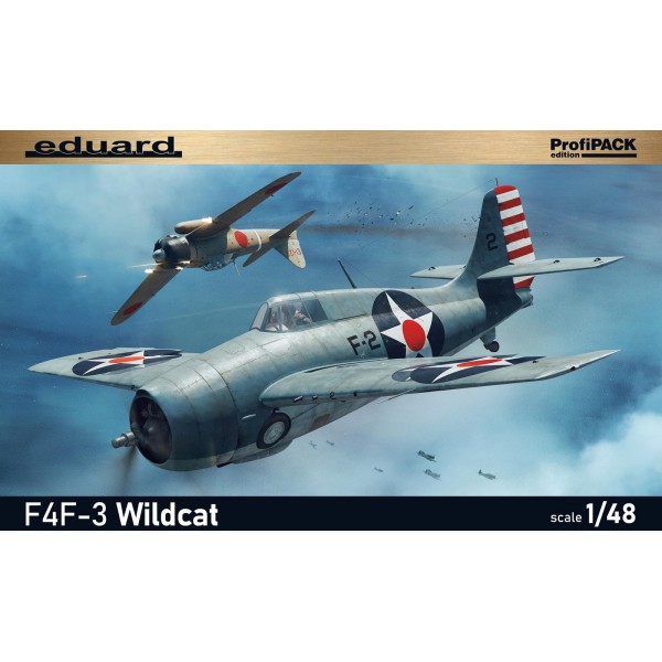 1/48 WWII US carrier based fighter F4F-3 Wildcat with Painting Masks & Photo-Etched Parts ProfiPACK edition ΑΕΡΟΠΛΑΝΑ