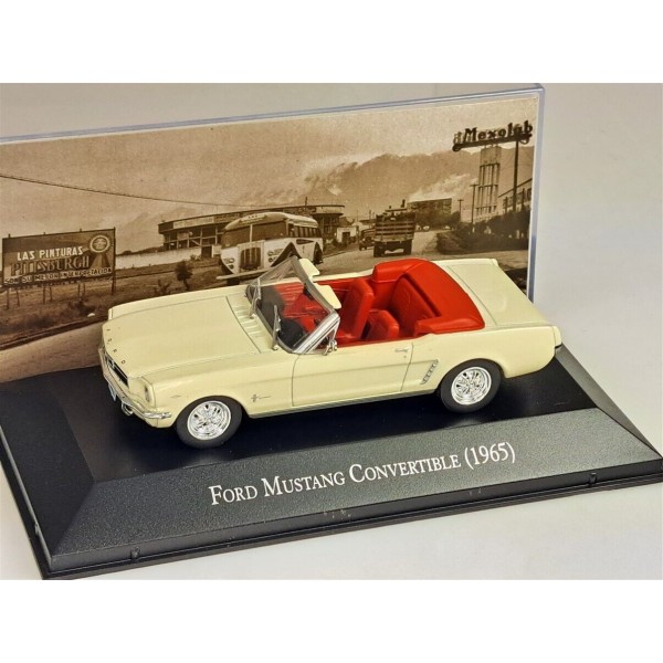 1/43 FORD MUSTANG CONVERTIBLE 1965 CREAM ΑΥΤΟΚΙΝΗΤΑ