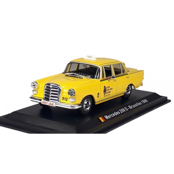 ετοιμα μοντελα αυτοκινητων - ετοιμα μοντελα - 1/43 MERCEDES BENZ 200 BRUSSELS YELLOW 1962 (Taxi of the World) ΑΥΤΟΚΙΝΗΤΑ