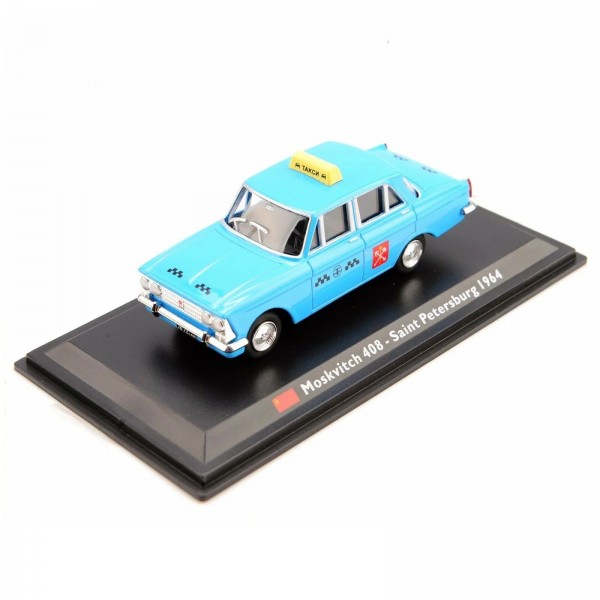 ετοιμα μοντελα αυτοκινητων - ετοιμα μοντελα - 1/43 MOSKVITCH 408 SAINT PETERSBURG LIGHT BLUE 1964 (Taxi of the World) ΑΥΤΟΚΙΝΗΤΑ