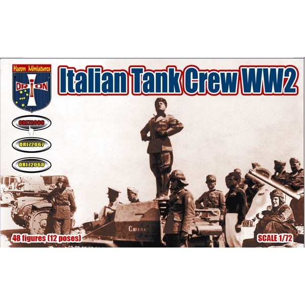 συναρμολογουμενες φιγουρες - συναρμολογουμενα μοντελα - 1/72 Italian Tank Crew WWII ΦΙΓΟΥΡΕΣ