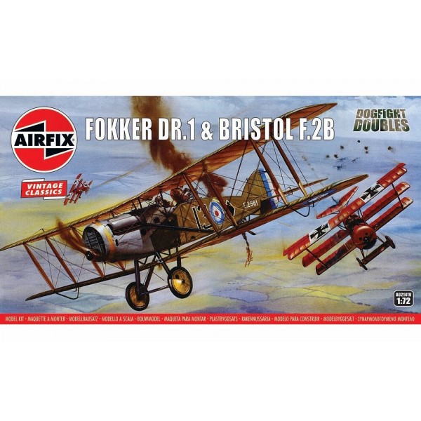 συναρμολογουμενα μοντελα αεροπλανων - συναρμολογουμενα μοντελα - 1/72 FOKKER DR.1 & BRISTOL F.2B ΑΕΡΟΠΛΑΝΑ