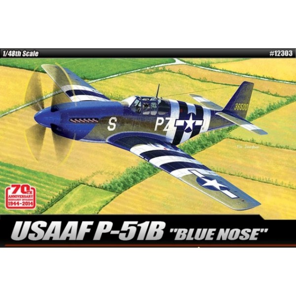 συναρμολογουμενα μοντελα αεροπλανων - συναρμολογουμενα μοντελα - 1/48 USAAF P-51B 'BLUE NOSE' ΑΕΡΟΠΛΑΝΑ