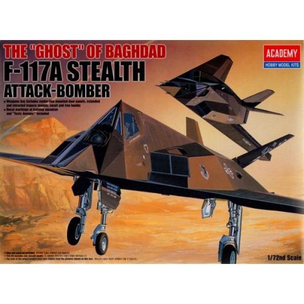 συναρμολογουμενα μοντελα αεροπλανων - συναρμολογουμενα μοντελα - 1/72 F-117A STEALTH THE GHOST OF BAGHDAD ΑΕΡΟΠΛΑΝΑ