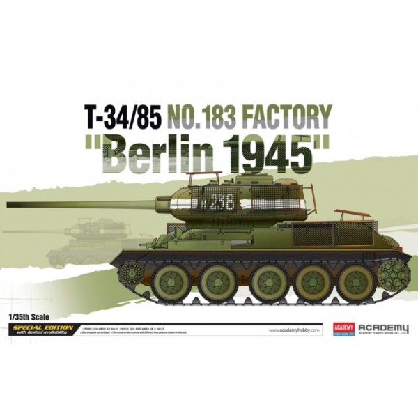 συναρμολογουμενα στραιτωτικα αξεσοιυαρ - συναρμολογουμενα στραιτωτικα οπλα - συναρμολογουμενα στραιτωτικα οχηματα - συναρμολογουμενα μοντελα - 1/35 T-34/85 No.183 FACTORY 'BERLIN 1945' ΣΤΡΑΤΙΩΤΙΚΑ ΟΧΗΜΑΤΑ 1/35