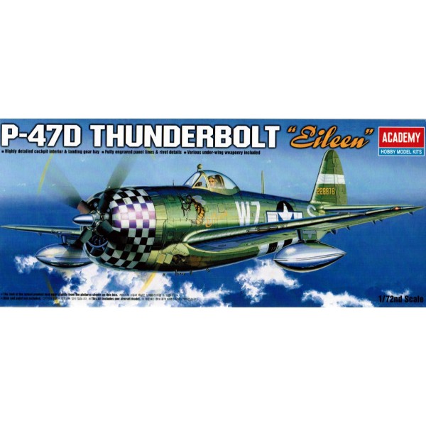 συναρμολογουμενα μοντελα αεροπλανων - συναρμολογουμενα μοντελα - 1/72 P-47D THUNDERBOLT 