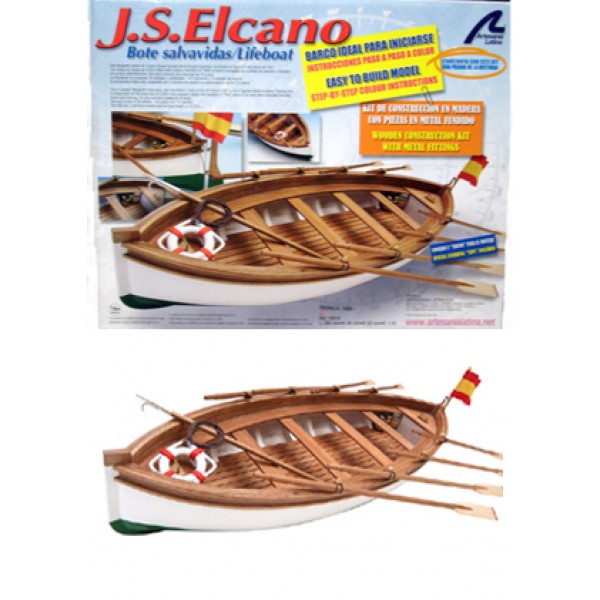 συναρμολογουμενα ξυλινα πλοια - συναρμολογουμενα μοντελα - J.S. ELCANO LIFEBOAT ΞΥΛΙΝΑ ΠΛΟΙΑ