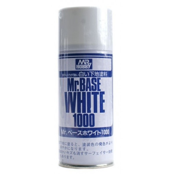 χρωματα μοντελισμου - Mr. BASE WHITE 1000 180ml SPRAY