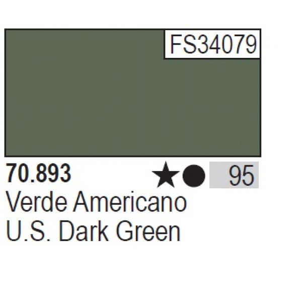 χρωματα μοντελισμου - US DARK GREEN 17ml ΑΚΡΥΛΙΚΑ ΜΑΤΤ ΧΡΩΜΑΤΑ 17ml