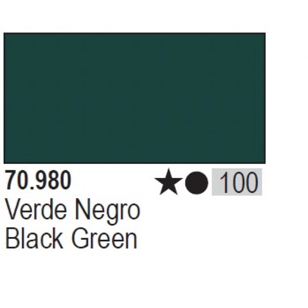 χρωματα μοντελισμου - BLACK GREEN 17ml ΑΚΡΥΛΙΚΑ ΜΑΤΤ ΧΡΩΜΑΤΑ 17ml