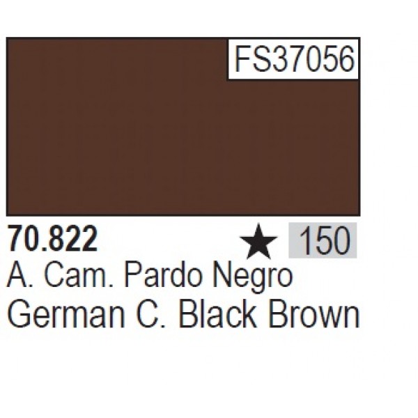 χρωματα μοντελισμου - GERMAN C. BLACK BROWN 17ml ΑΚΡΥΛΙΚΑ ΜΑΤΤ ΧΡΩΜΑΤΑ 17ml