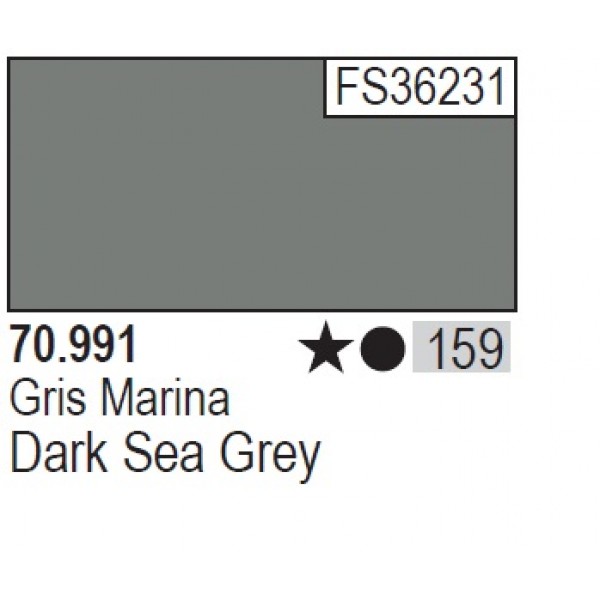 χρωματα μοντελισμου - DARK SEA GREY 17ml ΑΚΡΥΛΙΚΑ ΜΑΤΤ ΧΡΩΜΑΤΑ 17ml