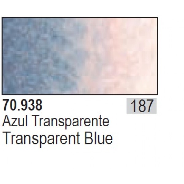 χρωματα μοντελισμου - TRANSPARENT BLUE 17ml ΑΚΡΥΛΙΚΑ TRANSPARENT ΧΡΩΜΑΤΑ17ml