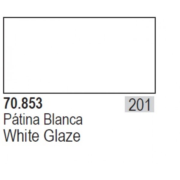 χρωματα μοντελισμου - WHITE GLAZE 17ml ΑΚΡΥΛΙΚΑ TRANSPARENT ΧΡΩΜΑΤΑ17ml