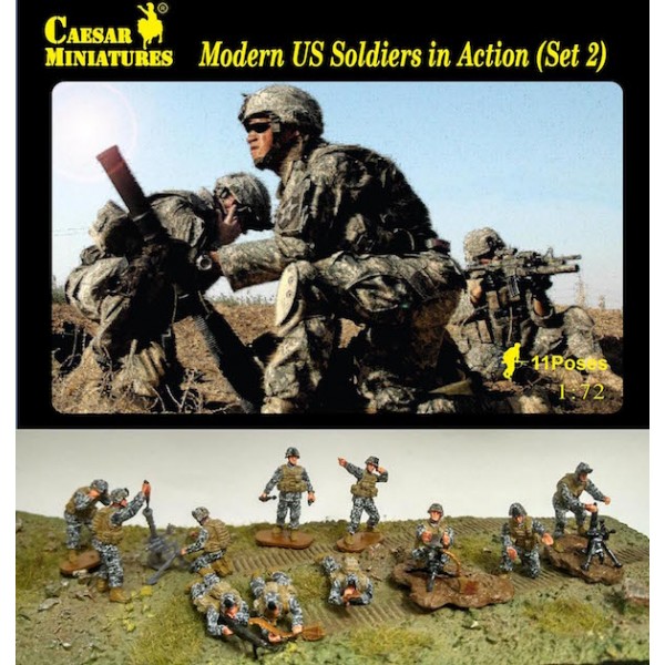 συναρμολογουμενες φιγουρες - συναρμολογουμενα μοντελα - 1/72 MODERN U.S. SOLDIERS IN ACTION (Set 2) ΦΙΓΟΥΡΕΣ  1/72