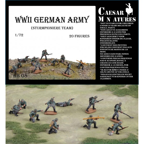 συναρμολογουμενες φιγουρες - συναρμολογουμενα μοντελα - 1/72 WWII GERMAN ARMY STURMPIONIERE TEAM ΦΙΓΟΥΡΕΣ  1/72