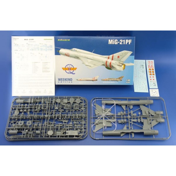 συναρμολογουμενα μοντελα αεροπλανων - συναρμολογουμενα μοντελα - 1/48 MiG-21PF Weekend Edition ΑΕΡΟΠΛΑΝΑ