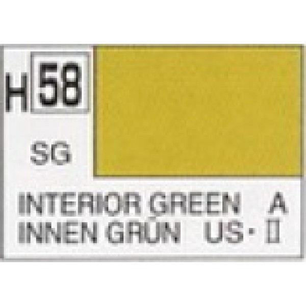 χρωματα μοντελισμου - SEMI GLOSS INTERIOR GREEN US ARMY and NAVY AIRCRAFT WWII SATIN