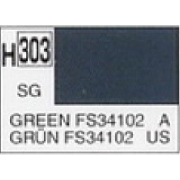 χρωματα μοντελισμου - SEMI GLOSS GREEN FS34102 USAF A-10 etc. SATIN