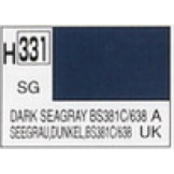 χρωματα μοντελισμου - SEMI GLOSS DARK SEAGREY BS381C/638 GREAT BRITAIN HARRIER, JAGUAR SATIN
