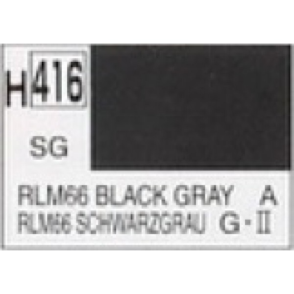 χρωματα μοντελισμου - SEMI GLOSS RLM66 BLACK GRAY LUFTWAFFE AIRCRAFT SATIN