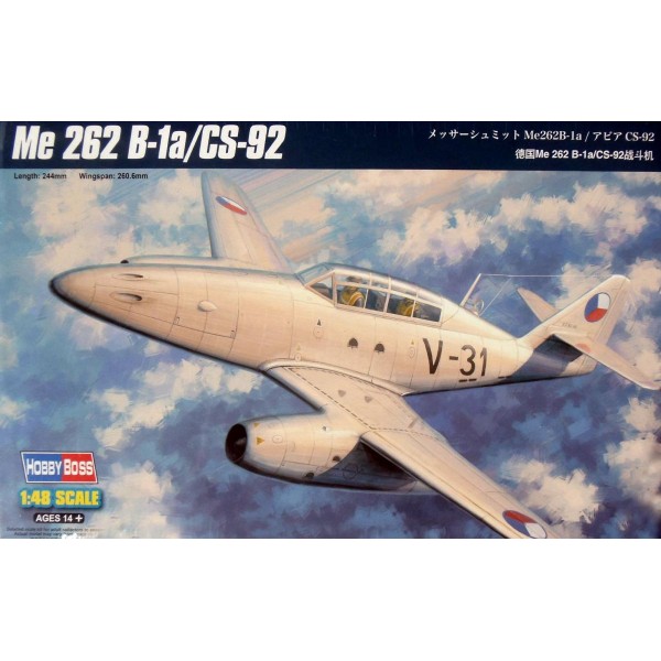 συναρμολογουμενα μοντελα αεροπλανων - συναρμολογουμενα μοντελα - 1/48 MESSERSCHMITT Me 262 B-1a/CS-92 ΑΕΡΟΠΛΑΝΑ