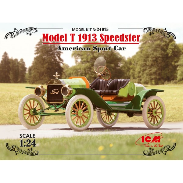 συναρμολογουμενα πολιτικα οχηματα - συναρμολογουμενα μοντελα - 1/24 MODEL T 1913 SPEEDSTER AMERICAN SPORT CAR ΟΧΗΜΑΤΑ