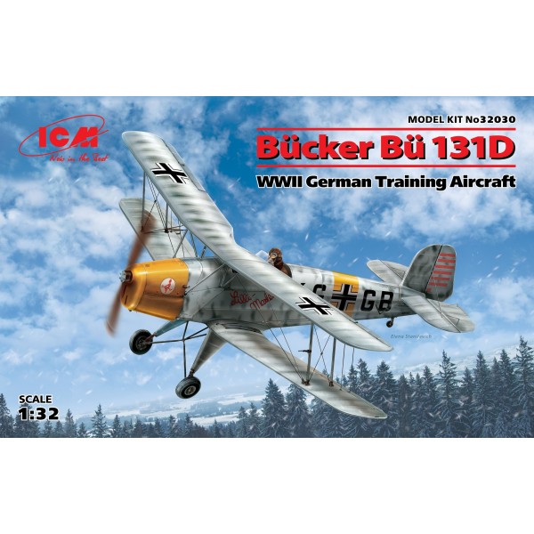 συναρμολογουμενα μοντελα αεροπλανων - συναρμολογουμενα μοντελα - 1/32 BUCKER Bu 131D WWII GERMAN TRAINING AIRCRAFT ΑΕΡΟΠΛΑΝΑ