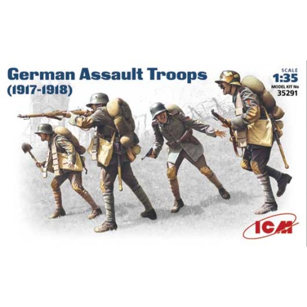 συναρμολογουμενες φιγουρες - συναρμολογουμενα μοντελα - 1/35 WWI GERMAN ASSAULT INFANTRY 1917-1918 ΦΙΓΟΥΡΕΣ  1/35