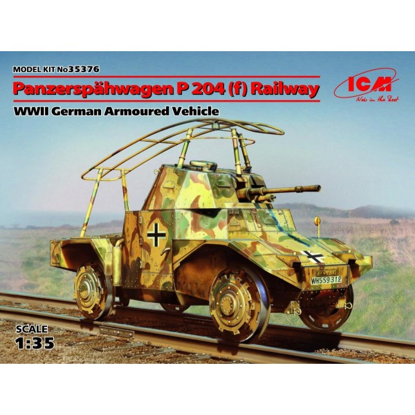 συναρμολογουμενα στραιτωτικα αξεσοιυαρ - συναρμολογουμενα στραιτωτικα οπλα - συναρμολογουμενα στραιτωτικα οχηματα - συναρμολογουμενα μοντελα - 1/35PANZERSPAHWAGEN P204(f) Railway WWII GERMAN ARMOURED VEHICLE ΣΤΡΑΤΙΩΤΙΚΑ ΟΧΗΜΑΤΑ 1/35