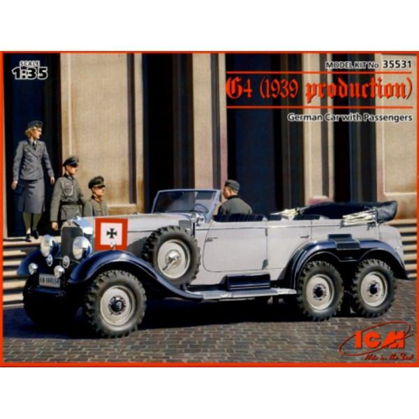 συναρμολογουμενα στραιτωτικα αξεσοιυαρ - συναρμολογουμενα στραιτωτικα οπλα - συναρμολογουμενα στραιτωτικα οχηματα - συναρμολογουμενα μοντελα - 1/35 GERMAN CAR WITH PASSENGERS G4 (1939 PRODUCTION) ΣΤΡΑΤΙΩΤΙΚΑ ΟΧΗΜΑΤΑ 1/35