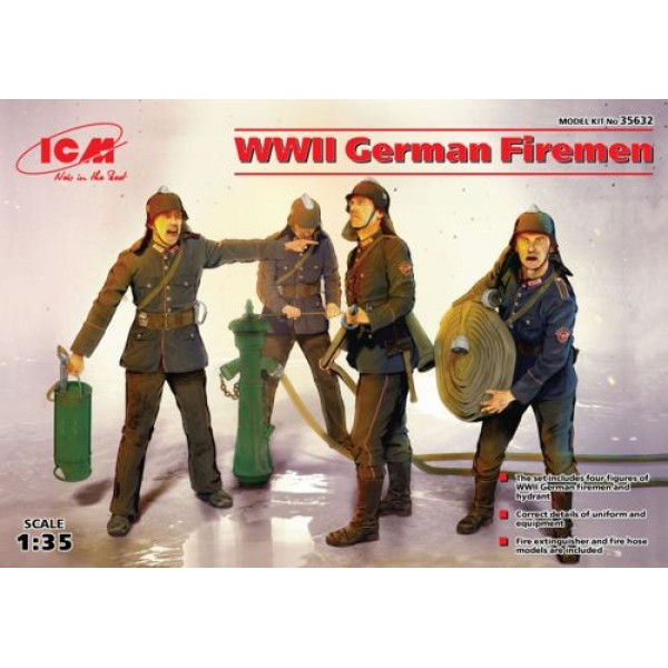 συναρμολογουμενες φιγουρες - συναρμολογουμενα μοντελα - 1/35 WWII GERMAN FIREMEN (4 FIGURES) ΦΙΓΟΥΡΕΣ  1/35