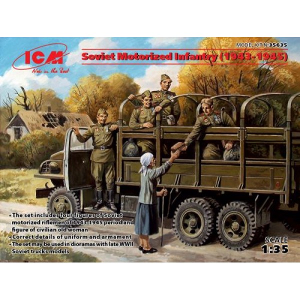 συναρμολογουμενες φιγουρες - συναρμολογουμενα μοντελα - 1/35 SOVIET MOTORIZED INFANTRY (1943-1945) ΦΙΓΟΥΡΕΣ  1/35