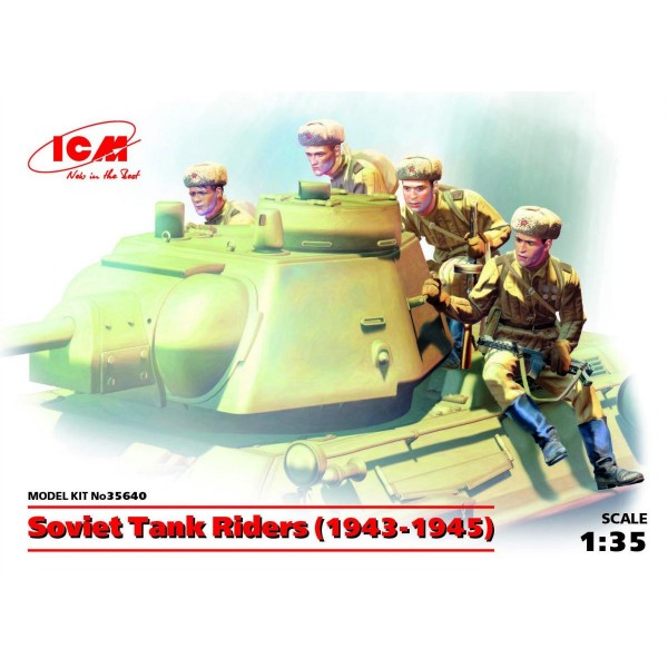 συναρμολογουμενες φιγουρες - συναρμολογουμενα μοντελα - 1/35 SOVIET TANK RIDERS (1943-1945) ΦΙΓΟΥΡΕΣ  1/35
