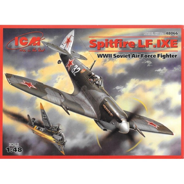 συναρμολογουμενα μοντελα αεροπλανων - συναρμολογουμενα μοντελα - 1/48 SPITFIRE LF.IXE WWII SOVIET AIR FORCE FIGHTER ΑΕΡΟΠΛΑΝΑ