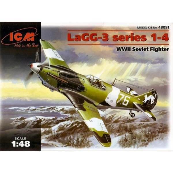 συναρμολογουμενα μοντελα αεροπλανων - συναρμολογουμενα μοντελα - 1/48 LaGG-3 SERIES 1-4 WWII SOVIET FIGHTER ΑΕΡΟΠΛΑΝΑ