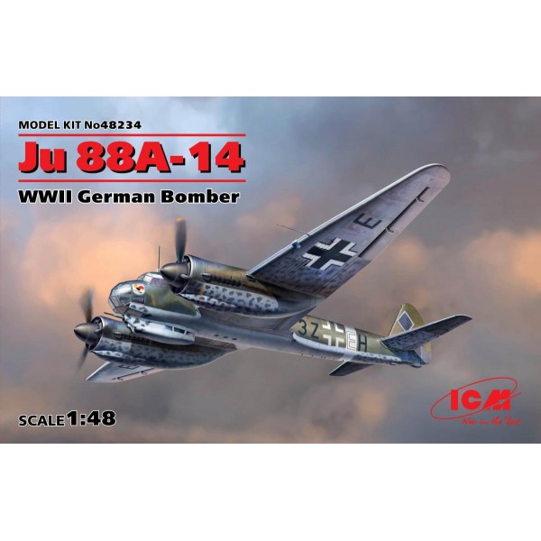 συναρμολογουμενα μοντελα αεροπλανων - συναρμολογουμενα μοντελα - 1/48 JUNKERS Ju 88A-14 WWII GERMAN BOMBER ΑΕΡΟΠΛΑΝΑ