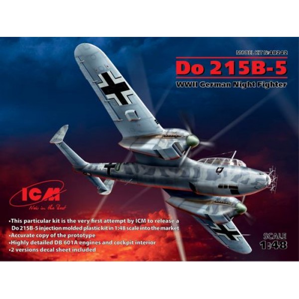 συναρμολογουμενα μοντελα αεροπλανων - συναρμολογουμενα μοντελα - 1/48 DORNIER Do 215B-5 WWII GERMAN NIGHT FIGHTER ΑΕΡΟΠΛΑΝΑ